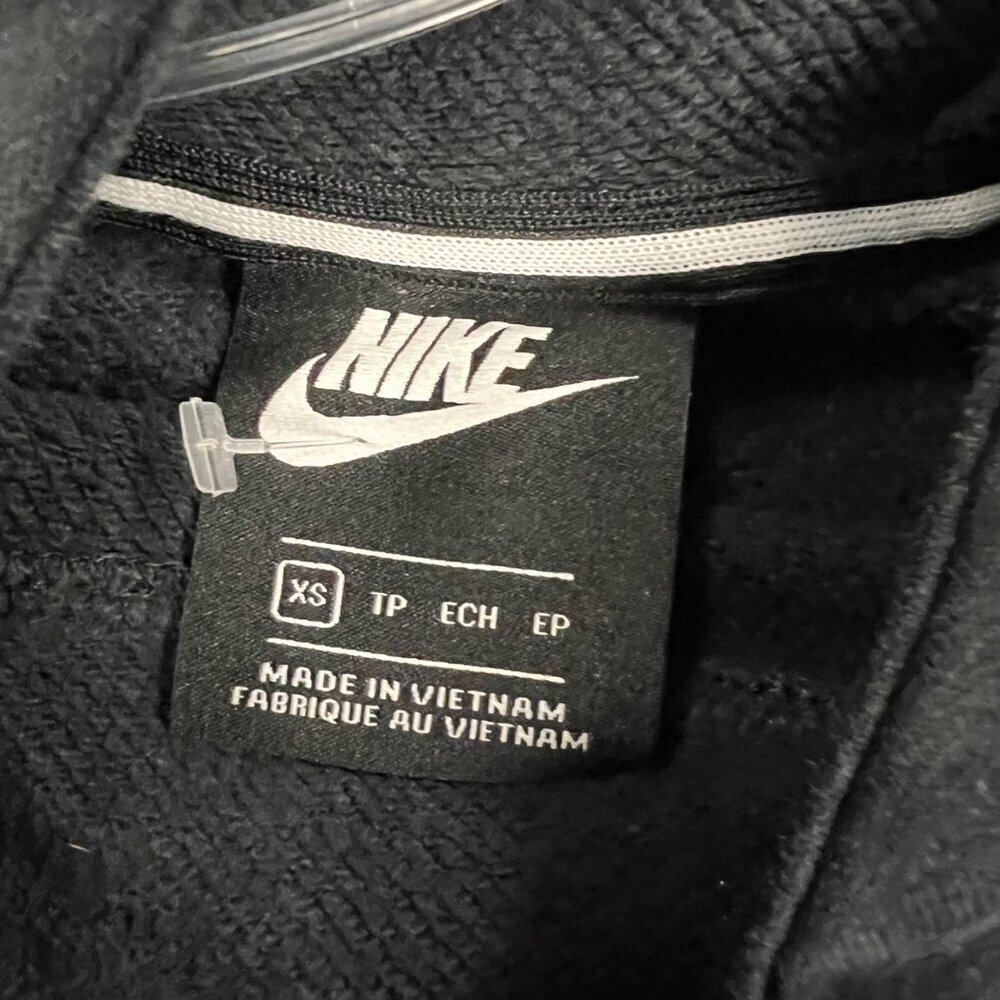 Nike Womens Cropped Hoodie Logo Black/Multi Size XS - Picture 8 of 9
